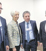 Lagarde y Lipton (derecha), del FMI, revisaron con Dujovne y Sandleris (izquierda) la marcha del plan de ajuste.