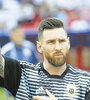 Lionel Messi, con la camiseta de la Selección.