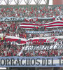 Los Borrachos del Tablón, la barra brava de River, en el Monumental, y las entradas secuestradas. (Fuente: Alejandro Leiva)