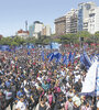 La marcha salió de tres puntos de la Ciudad de Buenos Aires y concluyó frente al ministerio. (Fuente: Bernardino Avila)