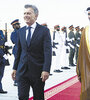 Macri fue recibido en Emiratos Arabes por el príncipe Zayed. (Fuente: NA)