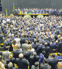 El Congreso brasileño ayer durante la jura de diputados en Brasilia. (Fuente: AFP)