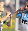 Fernando Márquez y Lisandro López, goleadores de Defensa y Racing, escolta y líder de la Superliga.