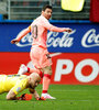 Messi necesitó dos minutos para marcar los goles de Barcelona.