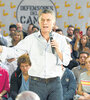 El presidente Mauricio Macri participó ayer de un acto porteño como parte de la campaña “defendamos el cambio”. (Fuente: Télam)