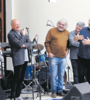 Los oradores: Nora Veiras, Hugo Soriani, Horacio Vargas, Víctor Santa María y Pablo Feldman.