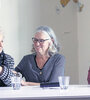 Estela de Carlotto y Vera Jarach en el acto en museo de la ex Esma. (Fuente: Jorge Larrosa)