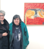 Flavia y Fran en la exposición Stonewall 50 en Leslie-Lohman Museum of Gay and Lesbian Art, NY, junio 2019. (Fuente: Catalina Schliebener)