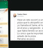 Mientras el repartidor esperaba ayuda, Glovo indagaba por la pizza.