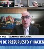 Raúl Rigo, secretario de Hacienda, en su presentación en la comisión legislativa.