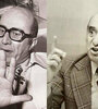 Dante Panzeri y Bernardino Veiga, dos grandes del periodismo deportivo.