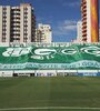 El partido se suspendió con los árbitros y los jugadores de San Pablo en el campo. (Fuente: Prensa Goiás)