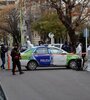 El perro "Yatel" reaccionó enloquecido al detectar el rastro de Facundo en este patrullero de la Policía Local bahiense, secuestrado en la causa. (Fuente: Télam)