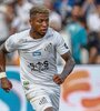 Marinho, carga de gol en Santos. Diez festejos en 14 partidos desde que volvió el fútbol brasileño. (Fuente: AFP)