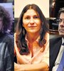Les diputades del Frente de Todos Mara Brawer, Mónica Macha y Germán Martínez.