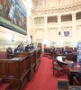 La sesión conjunta del Senado y Diputados.