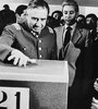 Pinochet en el plebiscito para aprobar la Constitución de 1980.  (Fuente: AFP)