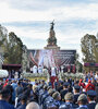 La homilía final, en el monumento 20 de Febrero (Fuente: Gobierno de Salta)