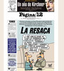 La tapa de PáginaI12 del 25 de mayo de 2004.