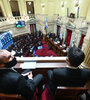 El ministro Martín Guzmán estuvo en el Senado mientras se votaba el proyecto de Presupuesto.  (Fuente: NA)