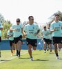 El seleccionado se volvió a entrenar en el predio de Ezeiza. (Fuente: NA)