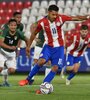 El gol de penal de Angel Romero para Paraguay.