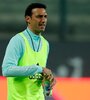 El técnico del seleccionado argentino durante el partido en Lima. (Fuente: AFP)