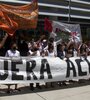 Los gremios docentes realizaron distintas manifestaciones de repudio. (Fuente: Bernardino Avila)