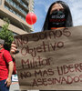 Protesta contra el gobierno de Duke de la multisectorial en Bogotá. (Fuente: EFE)