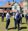 Luis Lacalle Pou y Alberto Fernández en la estancia Anchorena.