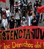 Protesta contra Iván Duque en Medellín en el marco del paro nacional. (Fuente: AFP)