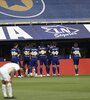 Primer gol de los jugadores de Boca frente al palco de Maradona. (Fuente: Fotobaires)