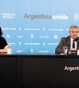 La secretaria de Acceso a la Salud, Carla Vizzotti y el presidente Alberto Fernández.