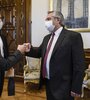 Alberto Fernández con el viceministro de Salud mexicano, Hugo López-Gatell Ramírez. (Fuente: Télam)