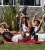 Zuculini y Enzo Pérez comenzaron con los trabajos de pretemporada en River. (Fuente: Prensa River)