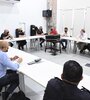 De la reunión participaron dirigentes, policías y funcionarios de Seguridad.