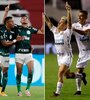 Palmeiras y Santos, los dos equipos paulistas finalistas de la Copa. (Fuente: EFE)