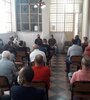 La reunión para cerrar filas en la sede de la CGT Rosario.