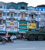 Un vehiculo armado en Myitkyina, estado de Kachin, el día después del golpe. (Fuente: AFP)