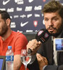 Ignacio Piatti, uno de los jugadores en conflicto con San Lorenzo, durante su presentación, con Tinelli. (Fuente: NA)