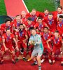 El Bayern Munich celebró el sexto título de su temporada. (Fuente: EFE)