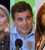 Carrio, Ritondo y Vidal, tres en movimiento.