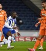 Marega festeja el segundo gol de Porto. (Fuente: AFP)