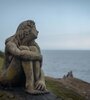 La estatua se convirtió en un atractivo turístico en los últimos días.  (Fuente: Télam)