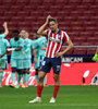 Marcos Llorente se agarra la cabeza. (Fuente: AFP)