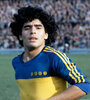 Diego Maradona, con la camiseta de Boca en 1981.