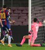 El segundo gol de Barcelona. (Fuente: AFP)