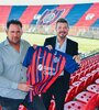 Diego Dabove y Marcelo Tinelli el día de la presentación. (Fuente: Prensa San Lorenzo)