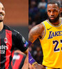 Zlatan Ibrahimovic y LeBron James, enfrascados en una polémica.