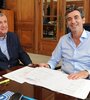 Gioja y Randazzo juntos durante el gobierno del Frente para la Victoria.